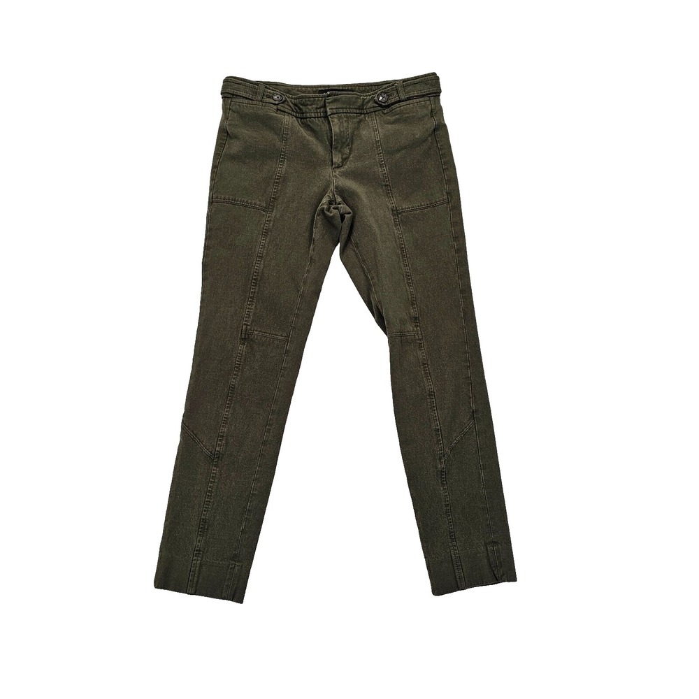 Banana Republic Pants Womens Size 0 Sloan Olive Green Stretch Crop Skinny Leg